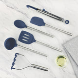 Silicone and Stainless Steel Utensils - Set of 6