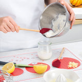 Flex-Core® Mini Spatula + Spoonula with Wood Handle