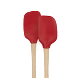 Flex-Core® Mini Spatula + Spoonula with Wood Handle