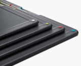 Folio™ Steel 4-piece Chopping Board Set With Black Stainless-Steel Case