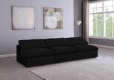 Serene Deluxe Comfort Modular Sofa with Soft Textured Fabric and Overstuffed Feather Cushions