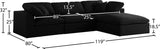 Serene Modular Sectional Sofa for Ultimate Comfort - Soft Linen Texture with Overstuffed Cushions
