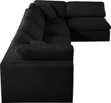 Serene Modular Sectional Sofa for Ultimate Comfort - Soft Linen Texture with Overstuffed Cushions