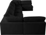 Serene Modular Sectional Sofa for Ultimate Comfort - Soft Linen Texture with Overstuffed Cushions