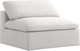 Serene Modular Deluxe Comfort Armless Chair with Cloud-Like Cushions for Stylish Relaxation