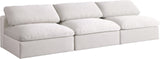 Serene Deluxe Comfort Modular Sofa with Soft Textured Fabric and Overstuffed Feather Cushions