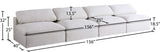 Serene Deluxe Comfort Modular Sofa with Soft Textured Fabric and Overstuffed Feather Cushions
