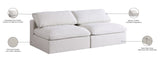 Serene Deluxe Comfort Modular Sofa with Soft Textured Fabric and Overstuffed Feather Cushions