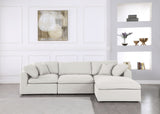 Serene Modular Sectional Sofa: Luxurious Black Linen Fabric & Plush Comfort for Modern Living Spaces