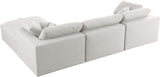Serene Modular Sectional Sofa: Luxurious Black Linen Fabric & Plush Comfort for Modern Living Spaces