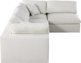 Serene Modular Sectional Sofa: Luxurious Black Linen Fabric & Plush Comfort for Modern Living Spaces