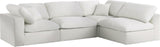 Serene Modular Sectional Sofa: Luxurious Black Linen Fabric & Plush Comfort for Modern Living Spaces