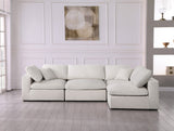 Serene Modular Sectional Sofa: Luxurious Black Linen Fabric & Plush Comfort for Modern Living Spaces