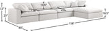 Serene Modular Sectional Sofa: Luxurious Black Linen Fabric & Plush Comfort for Modern Living Spaces