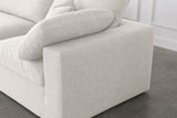 Serene Modular Sectional Sofa: Luxurious Black Linen Fabric & Plush Comfort for Modern Living Spaces