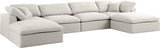 Serene Modular Sectional Sofa: Luxurious Black Linen Fabric & Plush Comfort for Modern Living Spaces