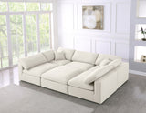 Serene Modular Sectional Sofa: Luxurious Black Linen Fabric & Plush Comfort for Modern Living Spaces