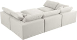 Serene Modular Sectional Sofa: Luxurious Black Linen Fabric & Plush Comfort for Modern Living Spaces