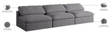 Serene Deluxe Comfort Modular Sofa with Soft Textured Fabric and Overstuffed Feather Cushions