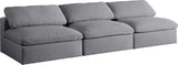 Serene Deluxe Comfort Modular Sofa with Soft Textured Fabric and Overstuffed Feather Cushions