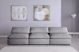 Serene Deluxe Comfort Modular Sofa with Soft Textured Fabric and Overstuffed Feather Cushions