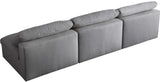 Serene Deluxe Comfort Modular Sofa with Soft Textured Fabric and Overstuffed Feather Cushions