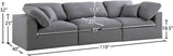 Serene Modular Sofa - Luxurious Cloud-Like Comfort with Soft Textured Fabric and Custom Configurations