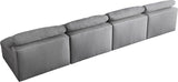 Serene Deluxe Comfort Modular Sofa with Soft Textured Fabric and Overstuffed Feather Cushions