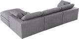 Serene Modular Sectional with Soft Black Linen Fabric and Cloud-Like Comfort for Stylish Living