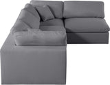 Serene Modular Sectional with Soft Black Linen Fabric and Cloud-Like Comfort for Stylish Living