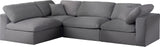 Serene Modular Sectional with Soft Black Linen Fabric and Cloud-Like Comfort for Stylish Living