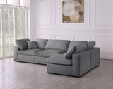 Serene Modular Sectional with Soft Black Linen Fabric and Cloud-Like Comfort for Stylish Living
