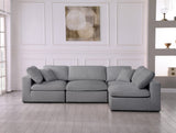 Serene Modular Sectional with Soft Black Linen Fabric and Cloud-Like Comfort for Stylish Living