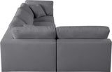 Serene Modular Sectional with Soft Black Linen Fabric and Cloud-Like Comfort for Stylish Living