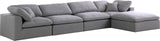Serene Modular Sectional with Soft Black Linen Fabric and Cloud-Like Comfort for Stylish Living