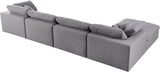 Serene Modular Sectional with Soft Black Linen Fabric and Cloud-Like Comfort for Stylish Living