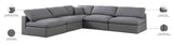 Serene Modular Sectional with Soft Black Linen Fabric and Cloud-Like Comfort for Stylish Living