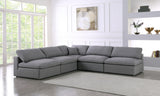 Serene Modular Sectional with Soft Black Linen Fabric and Cloud-Like Comfort for Stylish Living