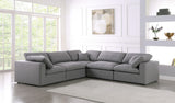 Serene Modular Sectional with Soft Black Linen Fabric and Cloud-Like Comfort for Stylish Living