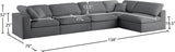 Serene Modular Sectional with Soft Black Linen Fabric and Cloud-Like Comfort for Stylish Living