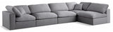 Serene Modular Sectional with Soft Black Linen Fabric and Cloud-Like Comfort for Stylish Living