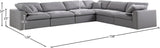 Serene Modular Sectional with Soft Black Linen Fabric and Cloud-Like Comfort for Stylish Living