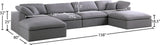 Serene Modular Sectional with Soft Black Linen Fabric and Cloud-Like Comfort for Stylish Living
