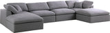 Serene Modular Sectional with Soft Black Linen Fabric and Cloud-Like Comfort for Stylish Living