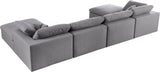 Serene Modular Sectional with Soft Black Linen Fabric and Cloud-Like Comfort for Stylish Living