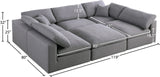 Serene Modular Sectional with Soft Black Linen Fabric and Cloud-Like Comfort for Stylish Living