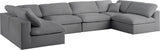 Serene Modular Sectional with Soft Black Linen Fabric and Cloud-Like Comfort for Stylish Living