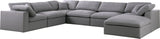 Serene Modular Sectional with Soft Black Linen Fabric and Cloud-Like Comfort for Stylish Living
