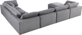 Serene Modular Sectional with Soft Black Linen Fabric and Cloud-Like Comfort for Stylish Living