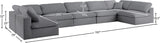 Serene Modular Sectional with Soft Black Linen Fabric and Cloud-Like Comfort for Stylish Living